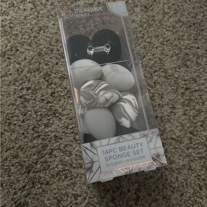14-Piece Gray & Black Beauty Sponge Set